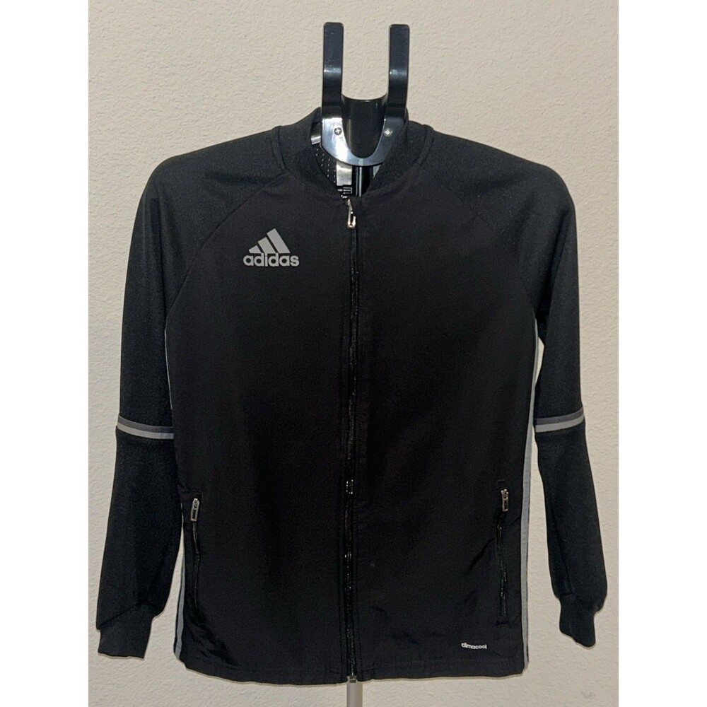 adidas Condivo 16 Youth Large Jacket Black Climacool Soccer Training Full Zip L